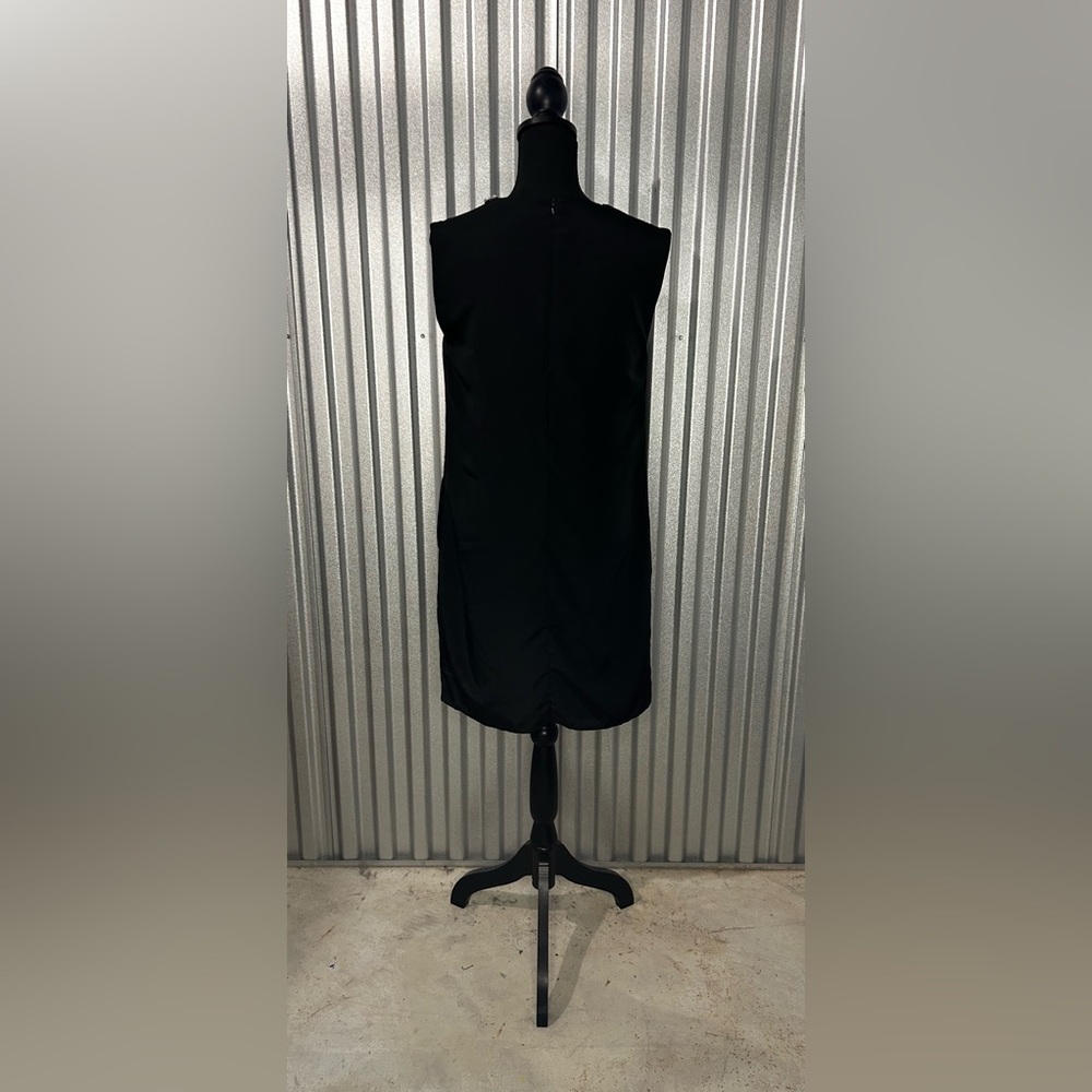 Women’s 3.1 Phillip Lim Sleeveless Solid Black Jewel Polyester Dress Size Medium - Picture 2 of 4